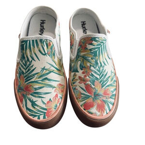 Hurley women's hawaiian garden slip on shoe size 6, nwt